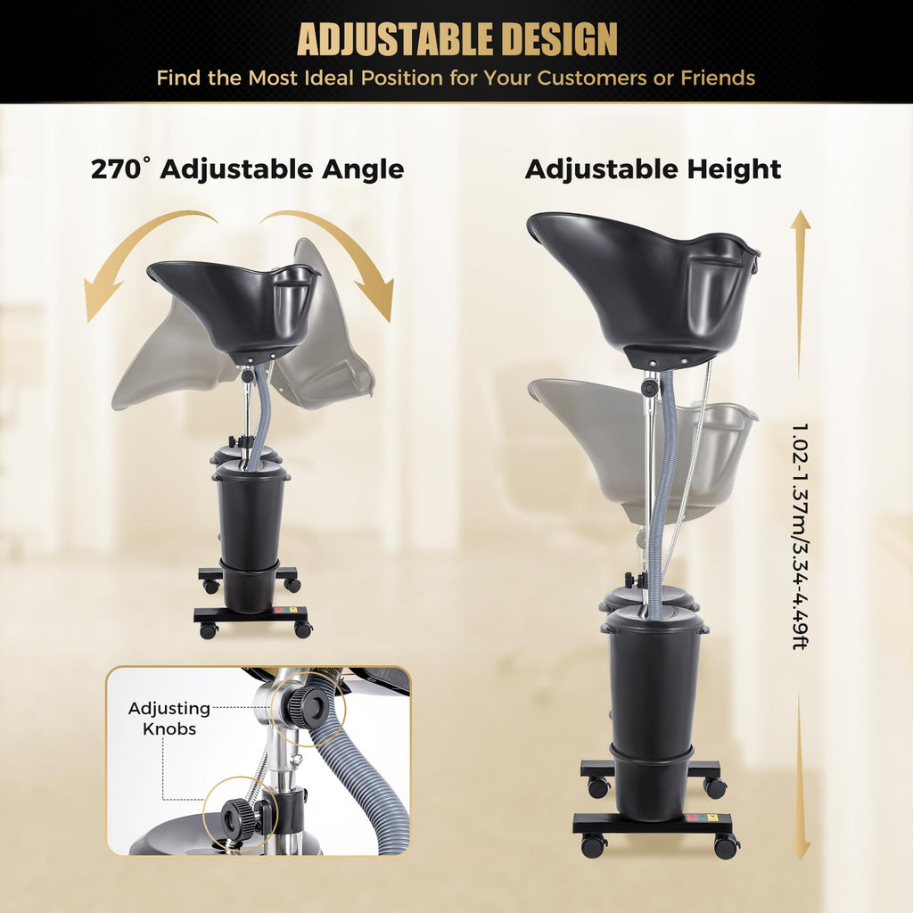 Portable Shampoo Basin with 2 Water Buckets S6565