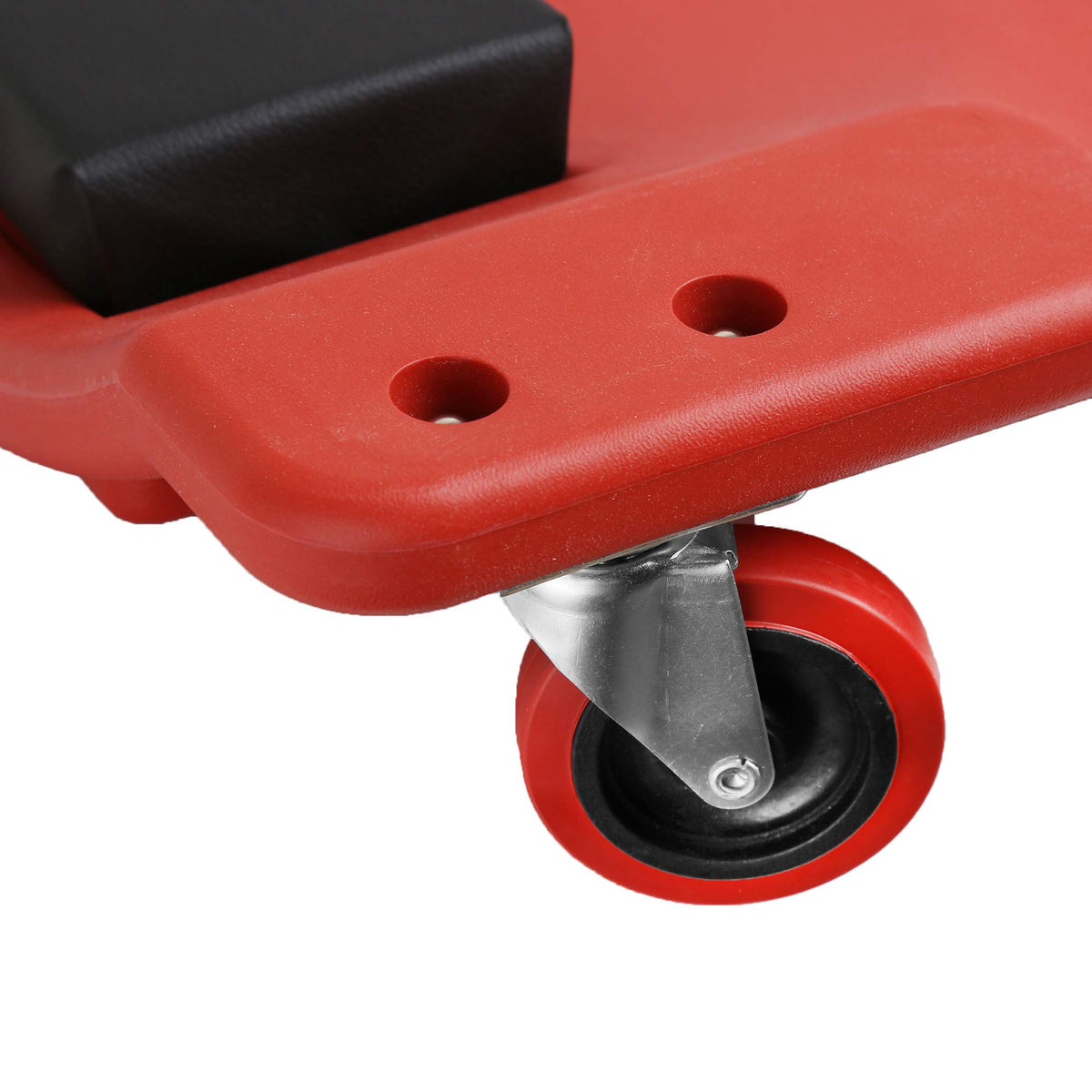 Red 40 Inch Plastic Rolling Creeper F33733