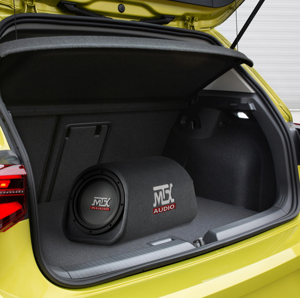 8" Amplified Vented Tube Box Subwoofer & Wiring Kit R732