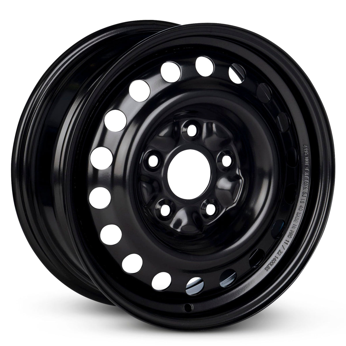 16 Inch Painted Black Van Wheel H1574