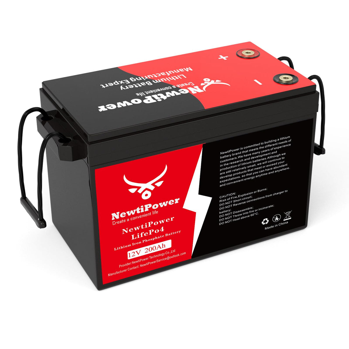 12V 200Ah LiFePO4 Lithium Battery O49628