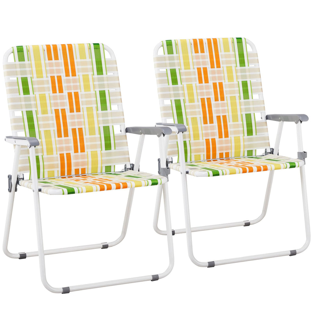 Oversized Webbed Folding Lawn Chairs 2 Pack E998206