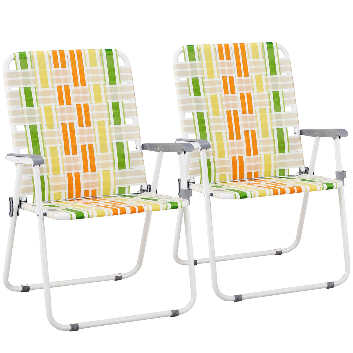 Oversized Webbed Folding Lawn Chairs 2 Pack E998206