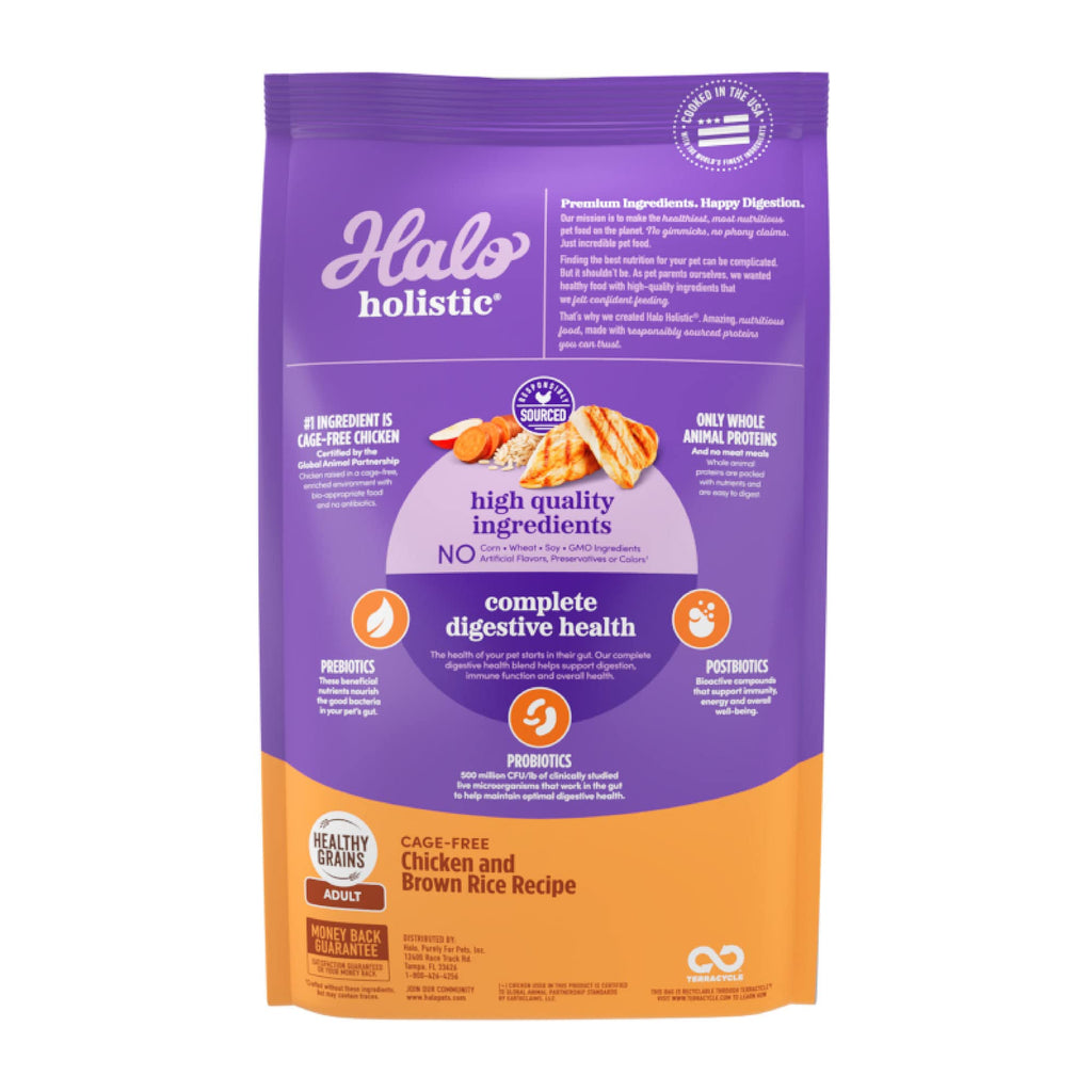 Dry Dog Food, Cage-Free Chicken & Brown Rice Recipe, 21 lb Q360962