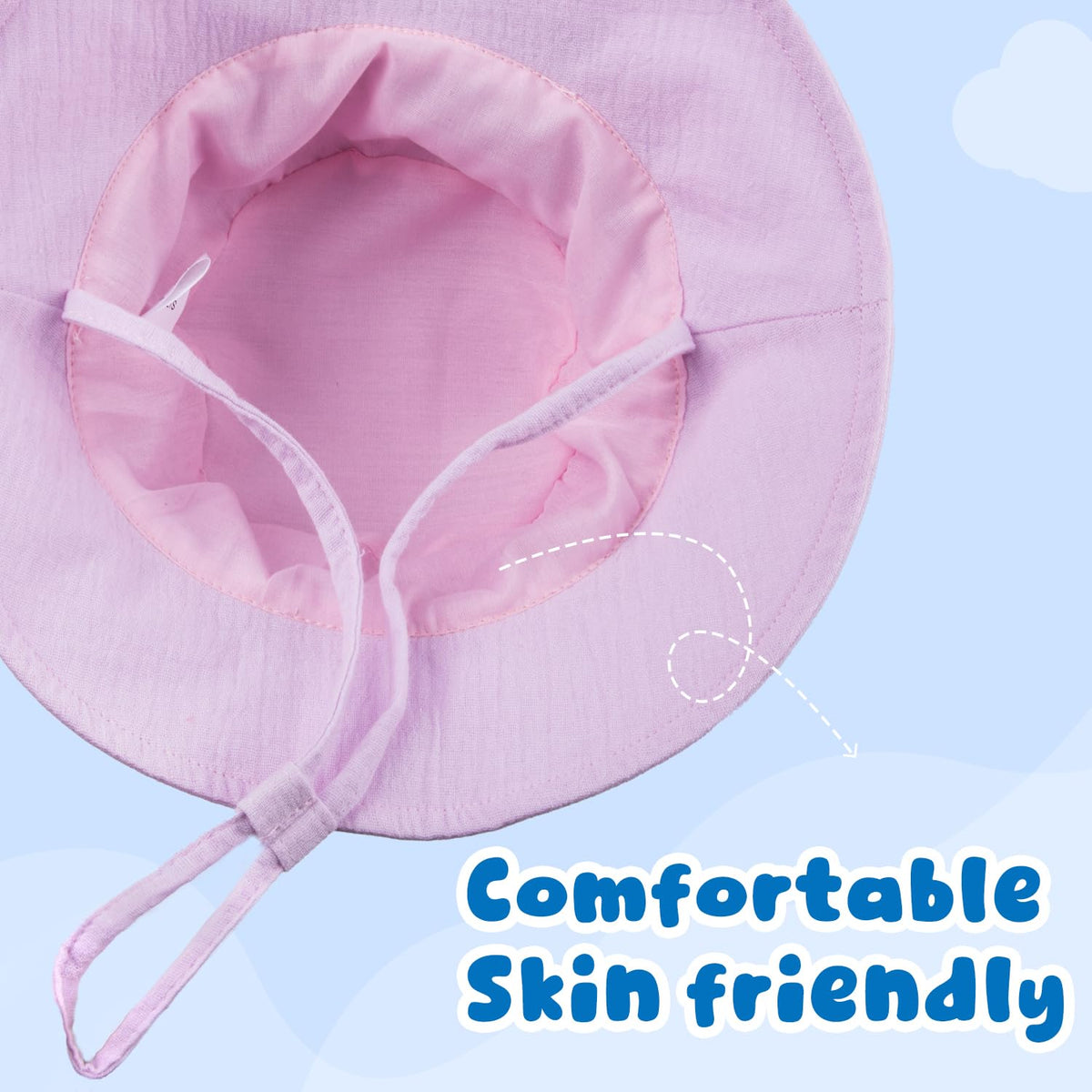 Muslin Baby Sun Hat Bucket Hats B298305
