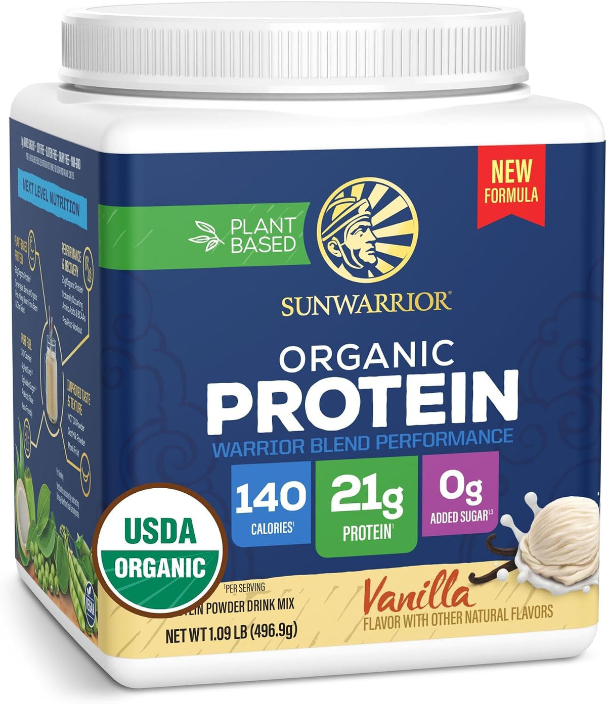 Organic Vanilla Protein 17.44 OZ K16560