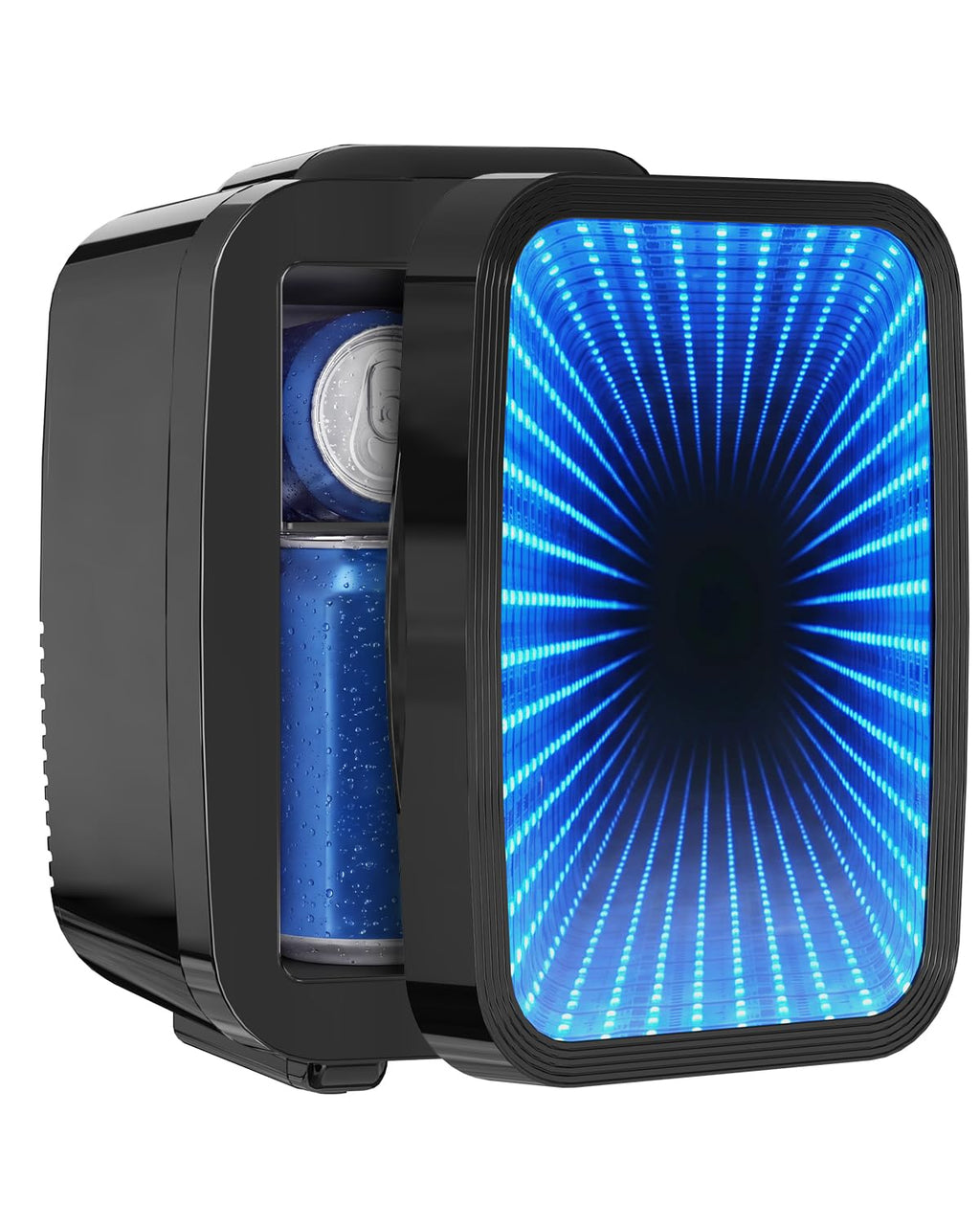 4L/6 Can Compact Fridge with LED Mirror Light E753