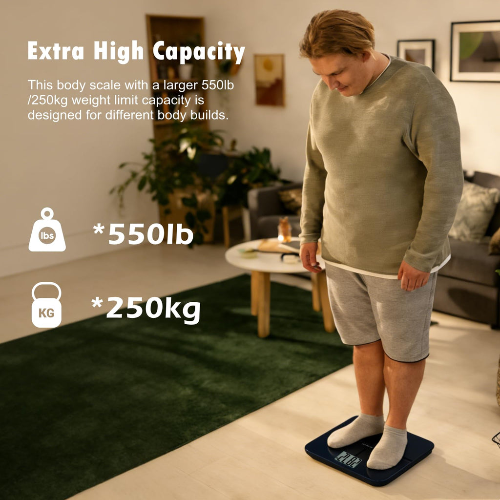 Digital Bathroom Scale 550lb Extra Large Display T892