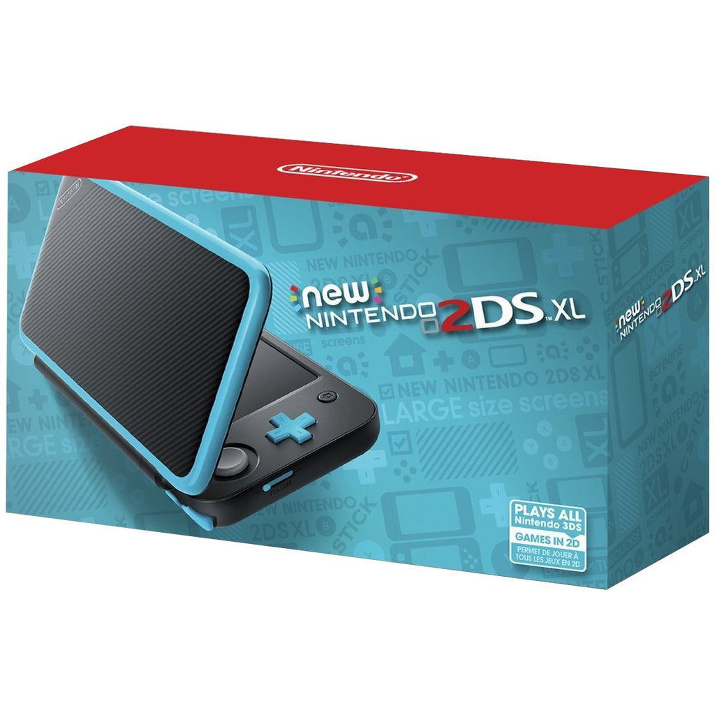 Black Turquoise Handheld Game Console O7945