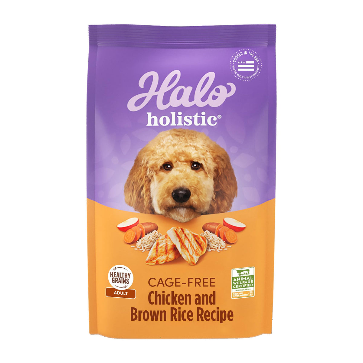 Dry Dog Food, Cage-Free Chicken & Brown Rice Recipe, 21 lb Q360962