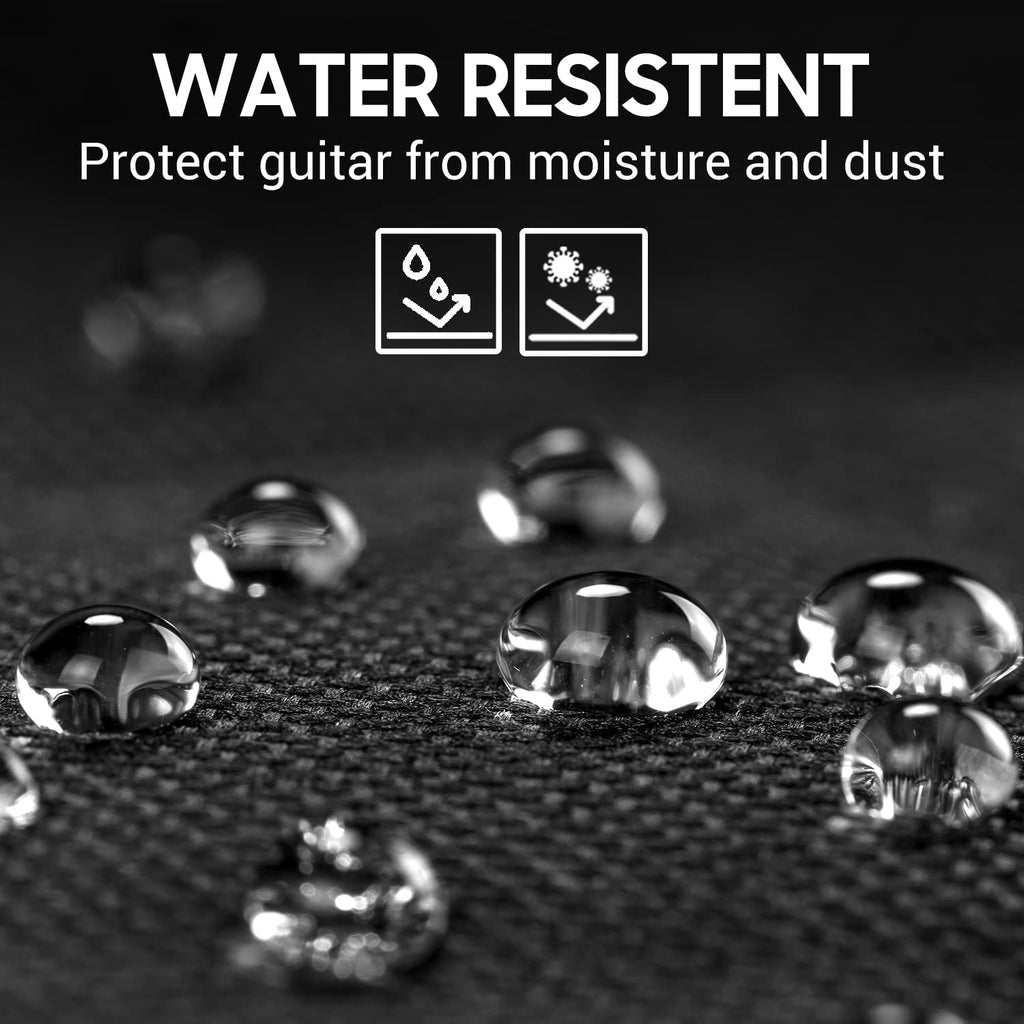 41 In 0.35 In Thick Padding Soft Guitar Bag Black Y793383