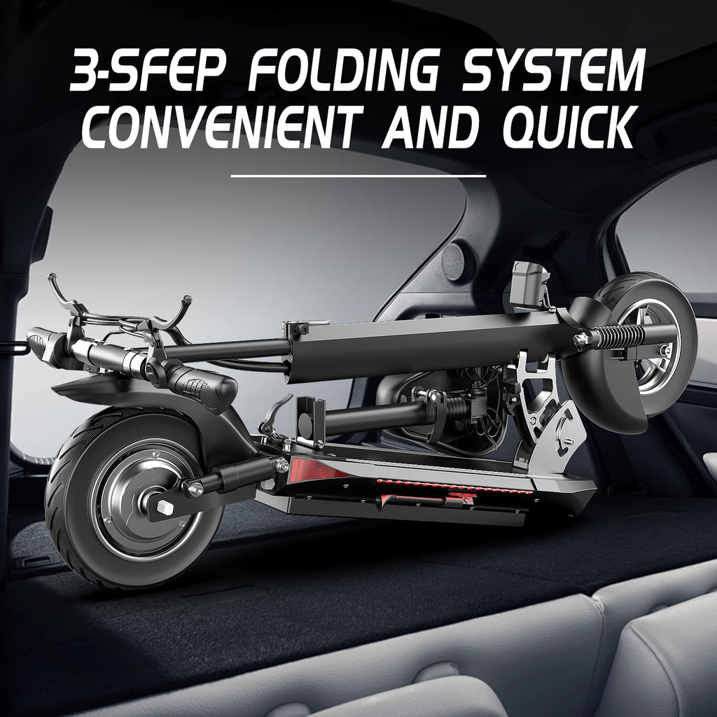 800W 45 Mile Range 25 Mph Foldable Electric Scooter with Seat F927691