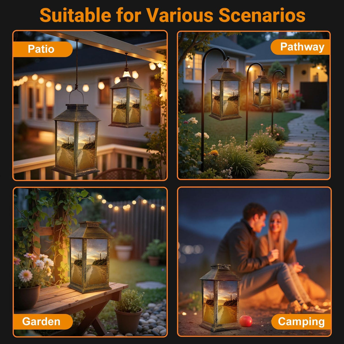 Waterproof LED Solar Lantern Q7225