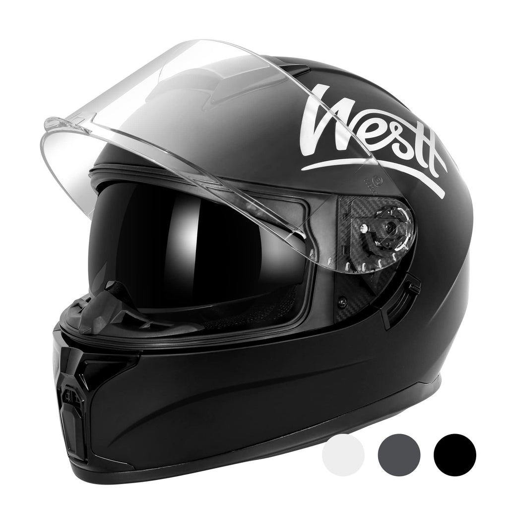 Full Face Motorcycle Helmets Dual Visor DOT Approved Y971594