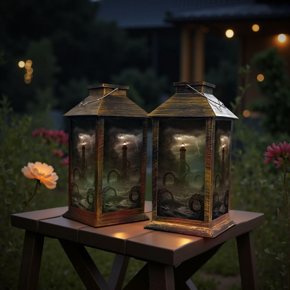 Waterproof Solar Powered Outdoor Hanging Lantern J311