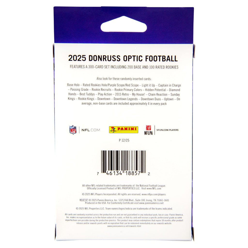 Football Trading Cards Hanger Box B24218