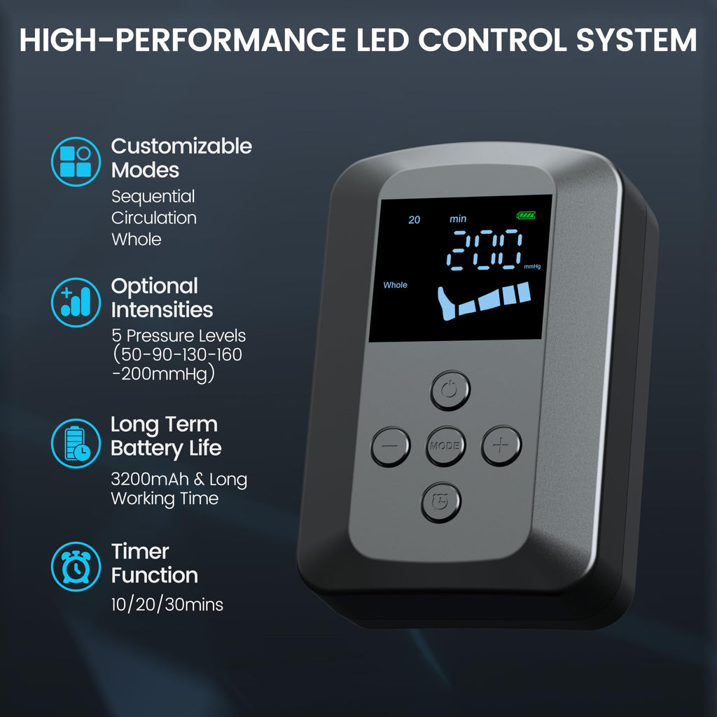 Cordless Leg Compression Massager with 5 Air Chambers U55714