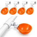 Large Automatic Chicken Waterer Cups with 1/2" PVC Tee Fittings 5-Pack A8488