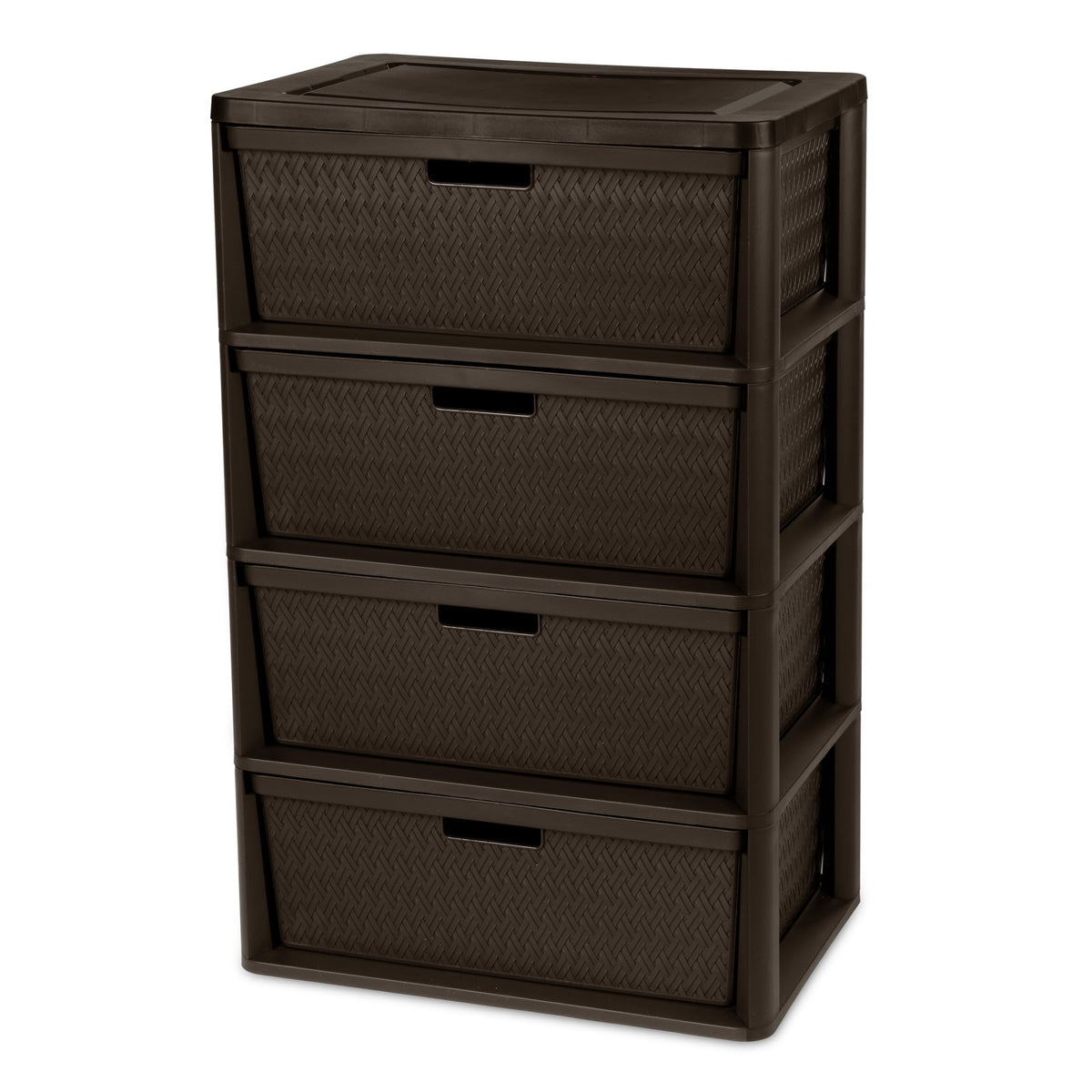 4 Drawer Brown Storage Tower V5993