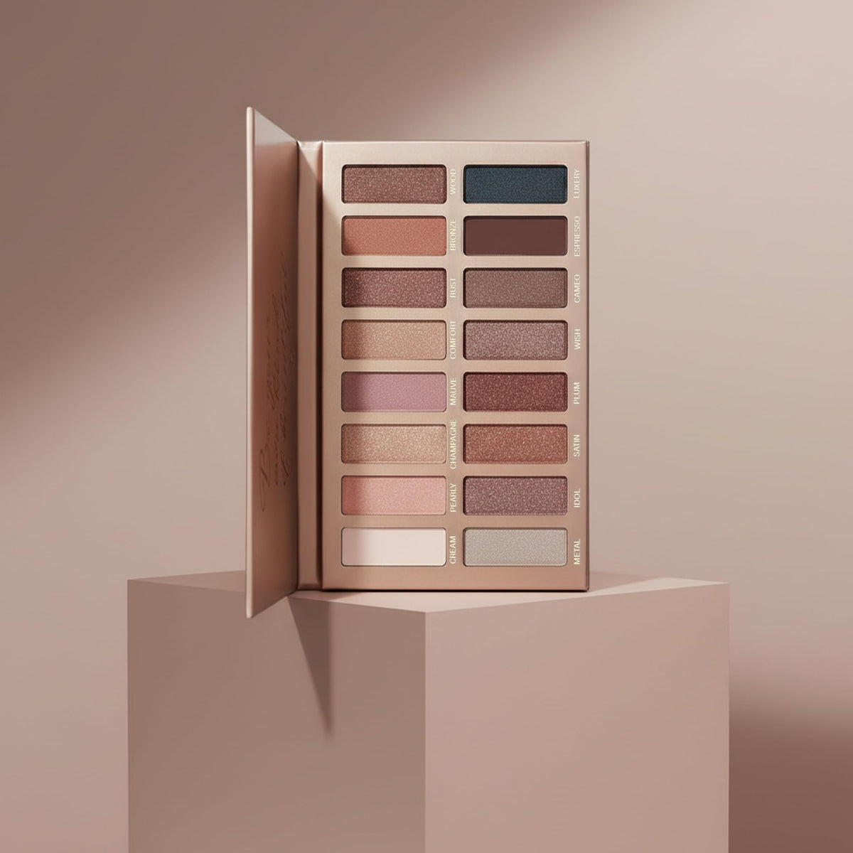 16 Soft Nude Shimmer & Matte Eyeshadow Palette U942950