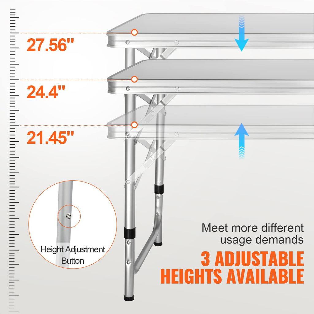 Folding Camping Cooking Table with Storage Organizer K7614