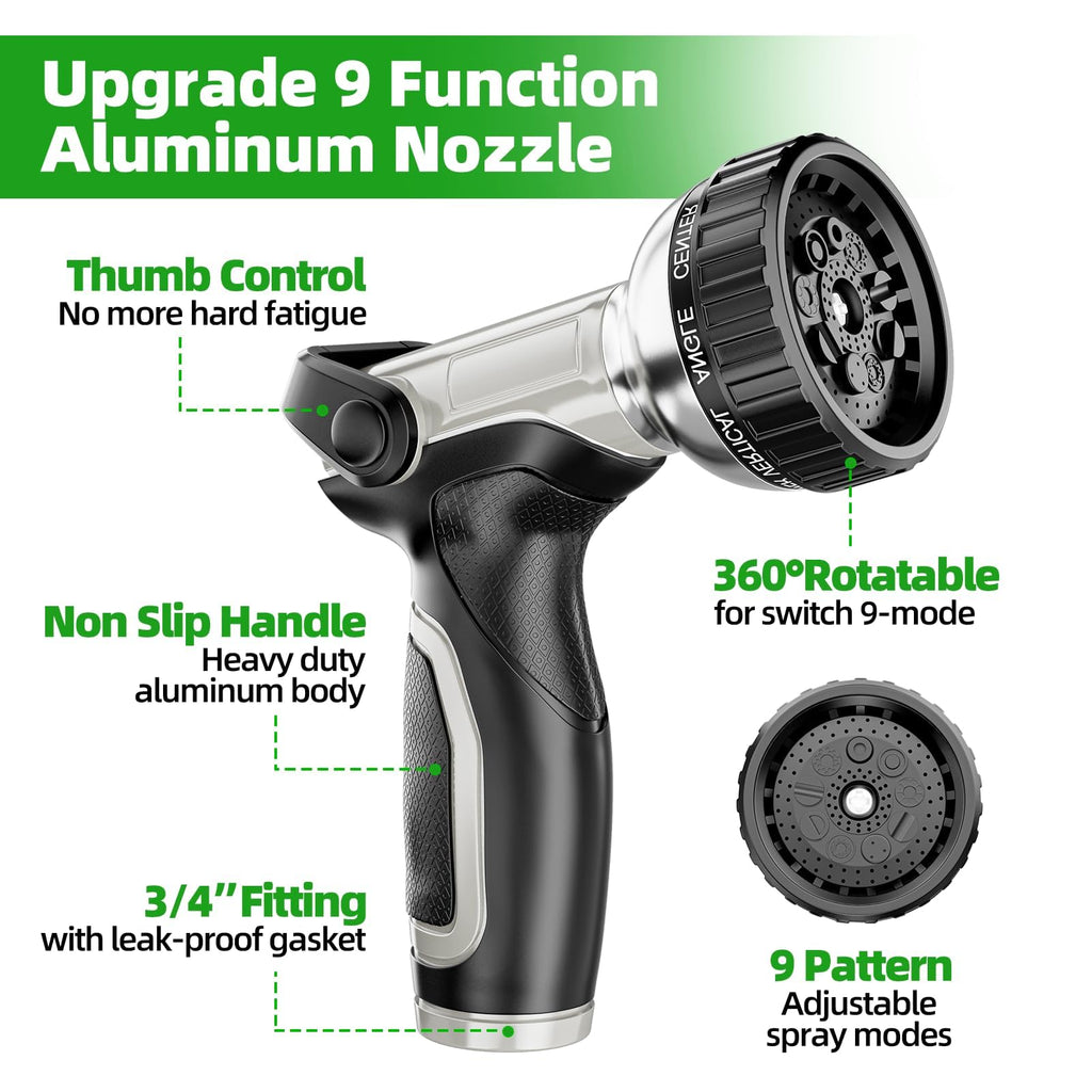 Portable 75ft Stainless Steel Garden Hose Reel H731