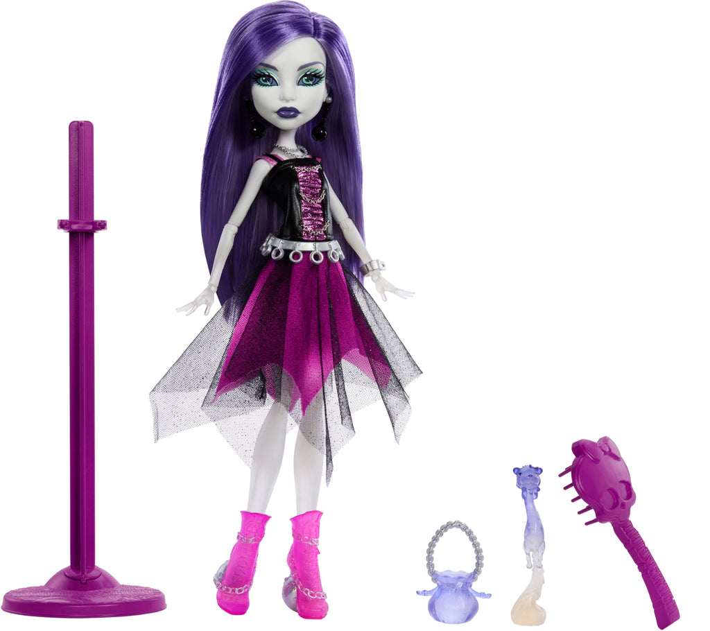 Monster High Doll with Doll Stand, Diary & Pet Ferret V514114