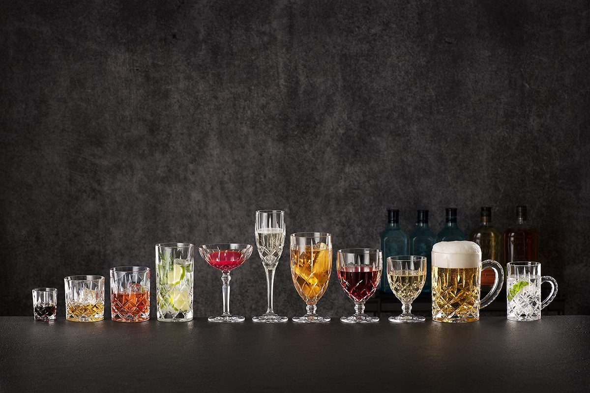 Clear Crystal Cocktail Coupe Glasses, Set of 2 M356815