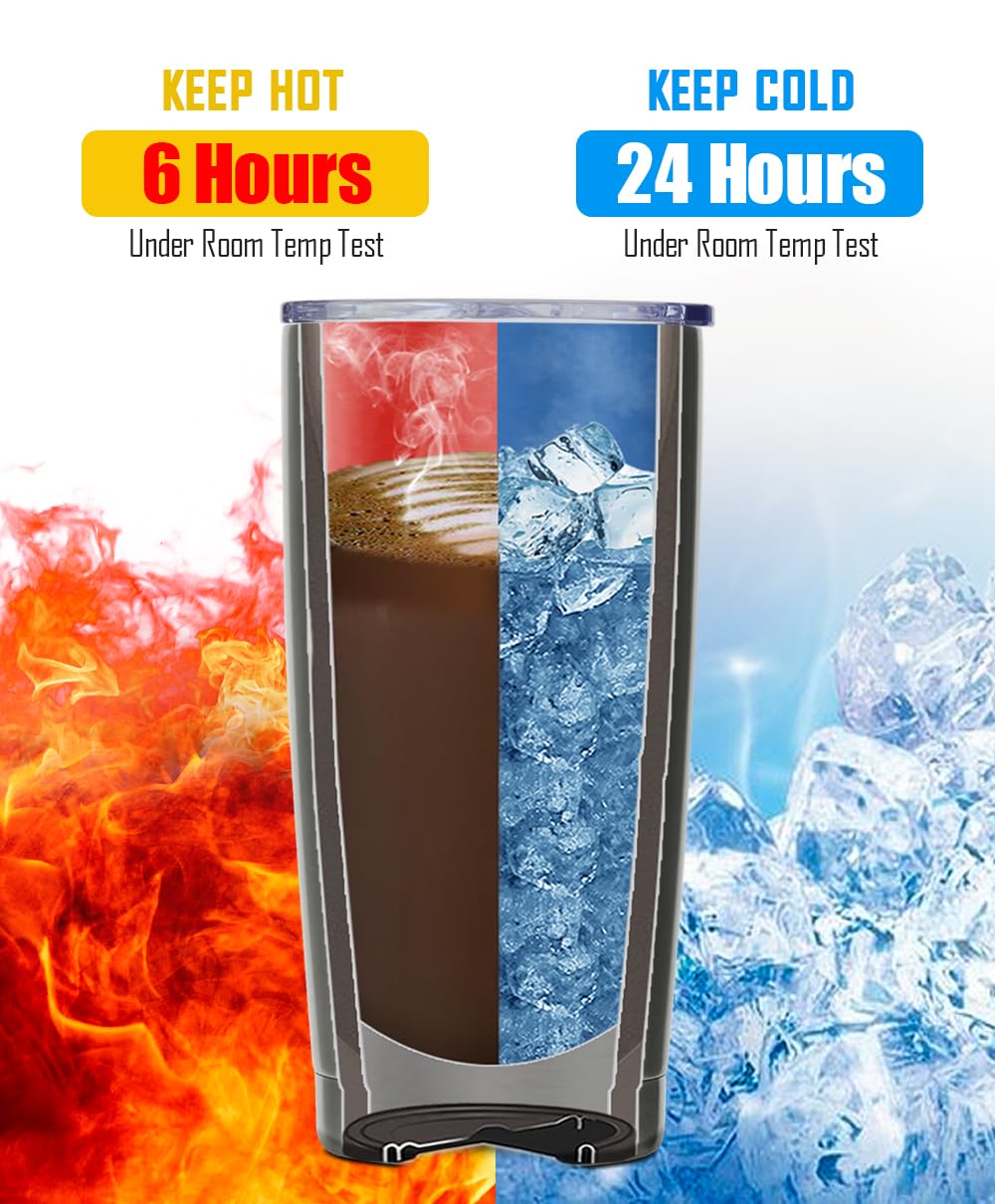 20 oz Insulated Stainless Steel Travel Tumbler with Lid E894