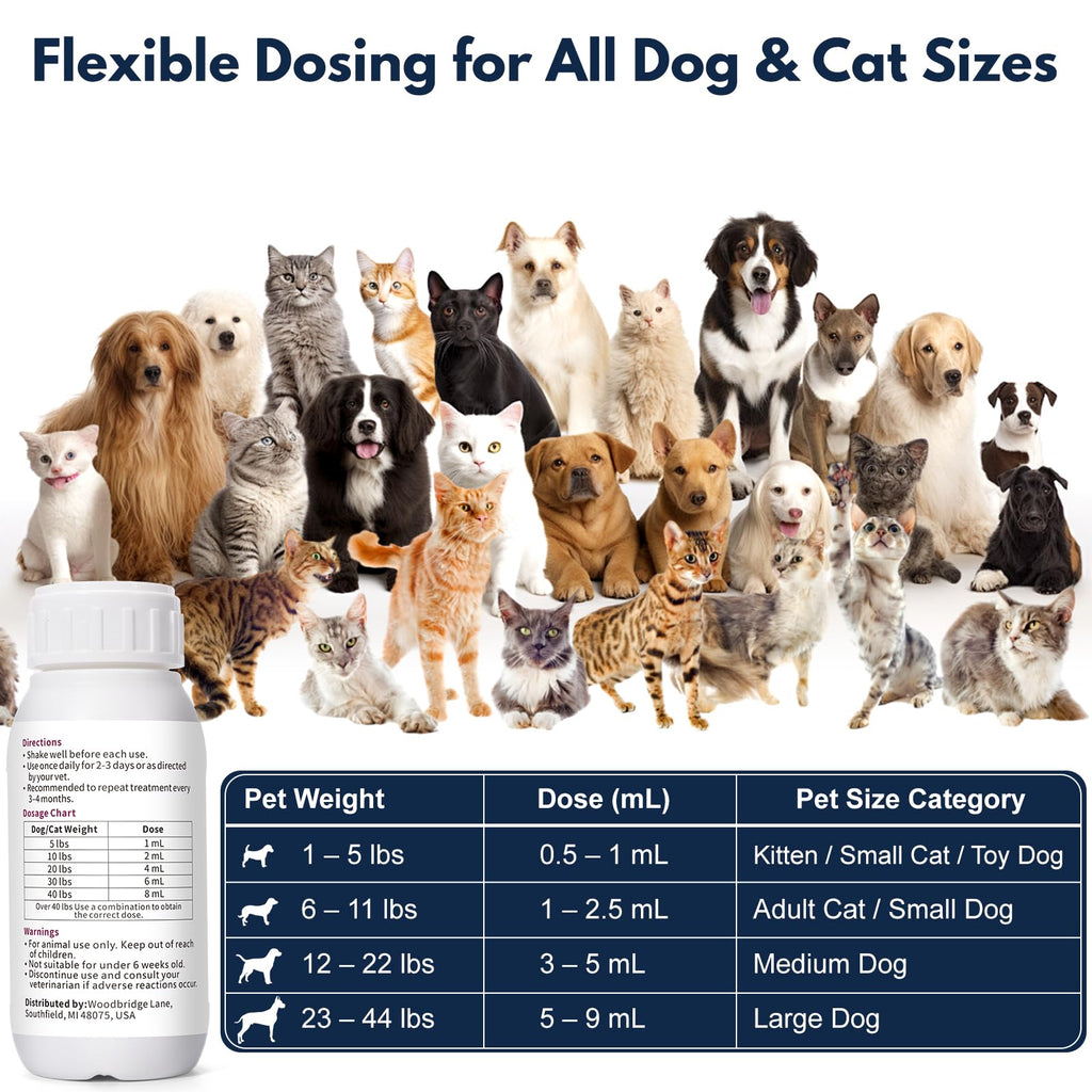 Dewormer Liquid for Dogs & Cats, 100ml L523