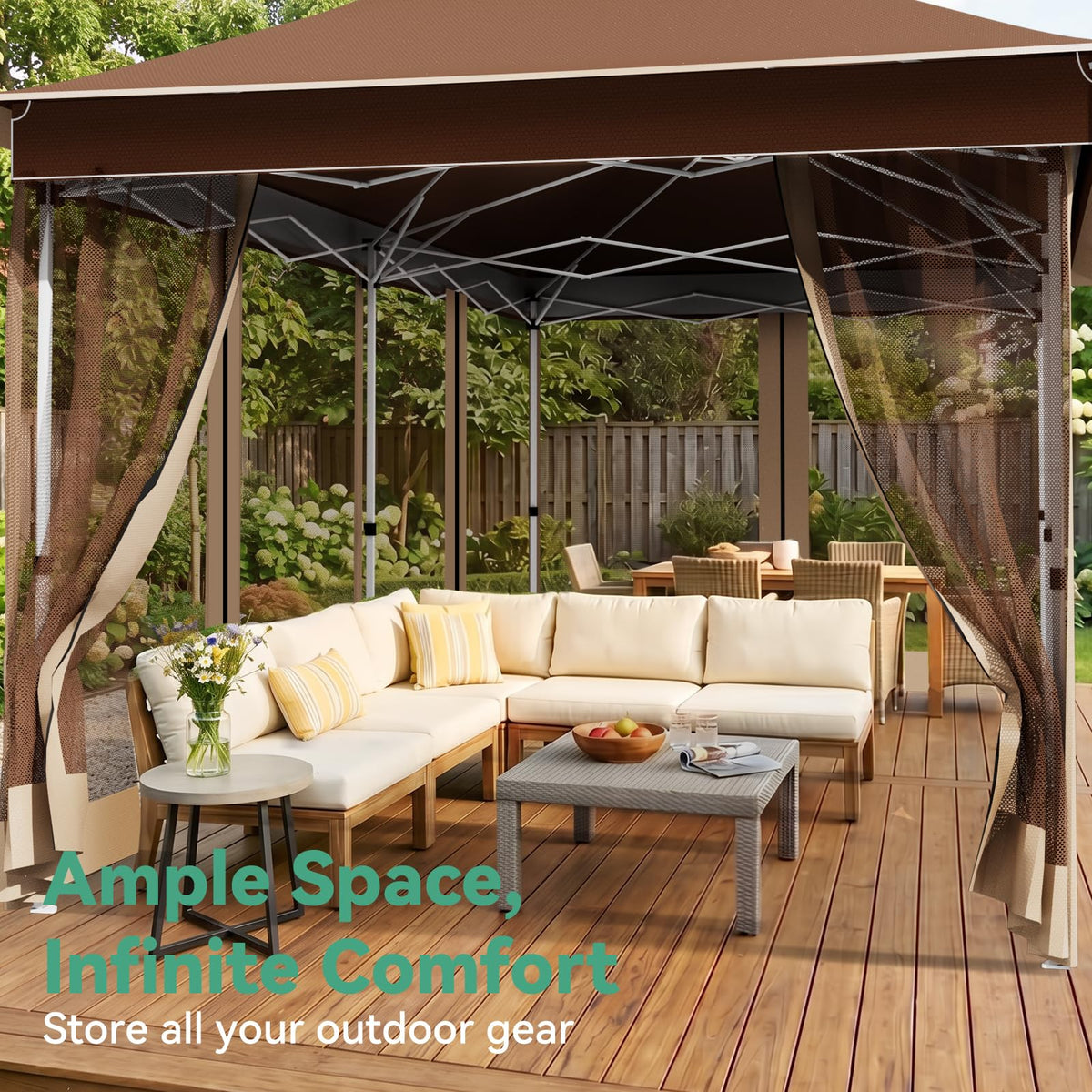 12x20 Pop Up Gazebo with Mosquito Netting B85014