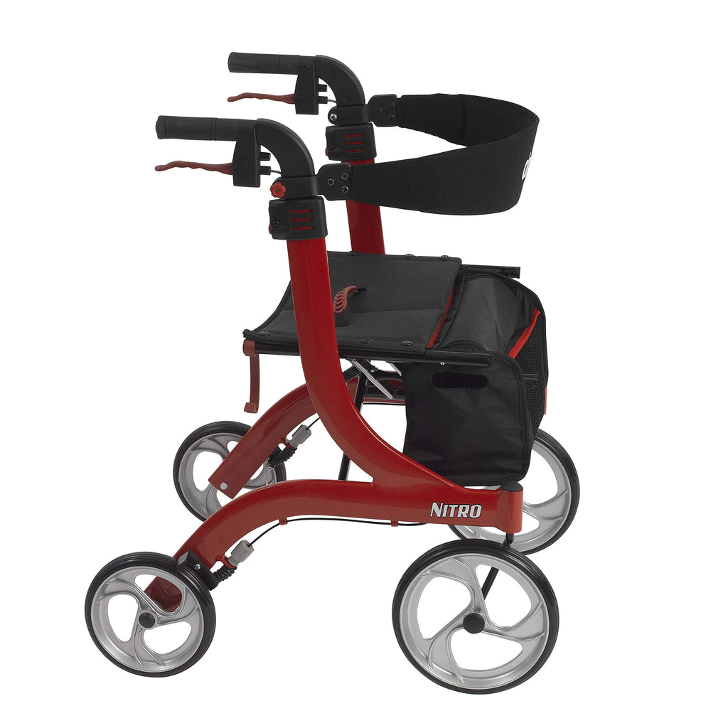 Red Rollator Rolling Walker G148254