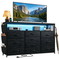 10 Drawer Dresser with LED Lights & Power Outlets H691951