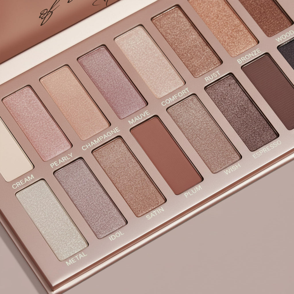 16 Soft Nude Shimmer & Matte Eyeshadow Palette U942950