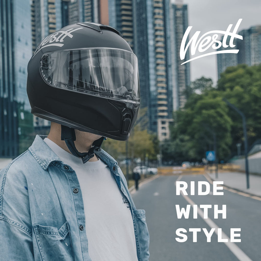 Full Face Motorcycle Helmets Dual Visor DOT Approved Y971594