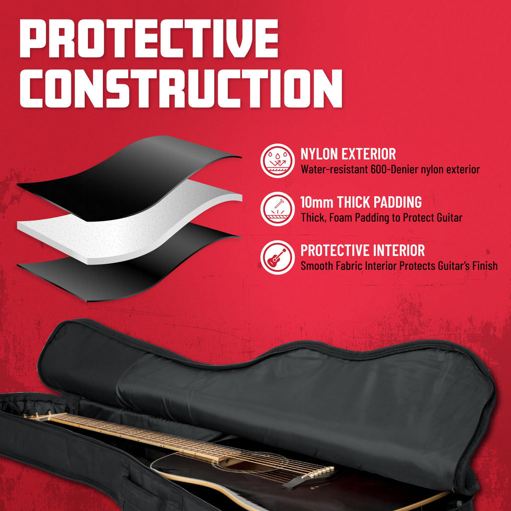 Foam Padded Acoustic Guitar Gig Bag W871