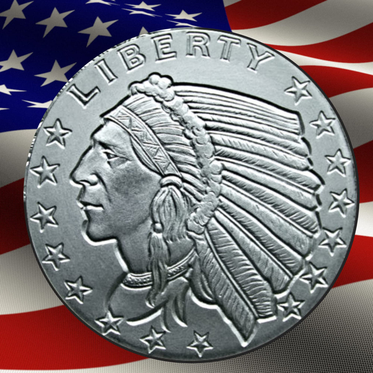 1 Troy Oz .999 Fine Silver Round Y825