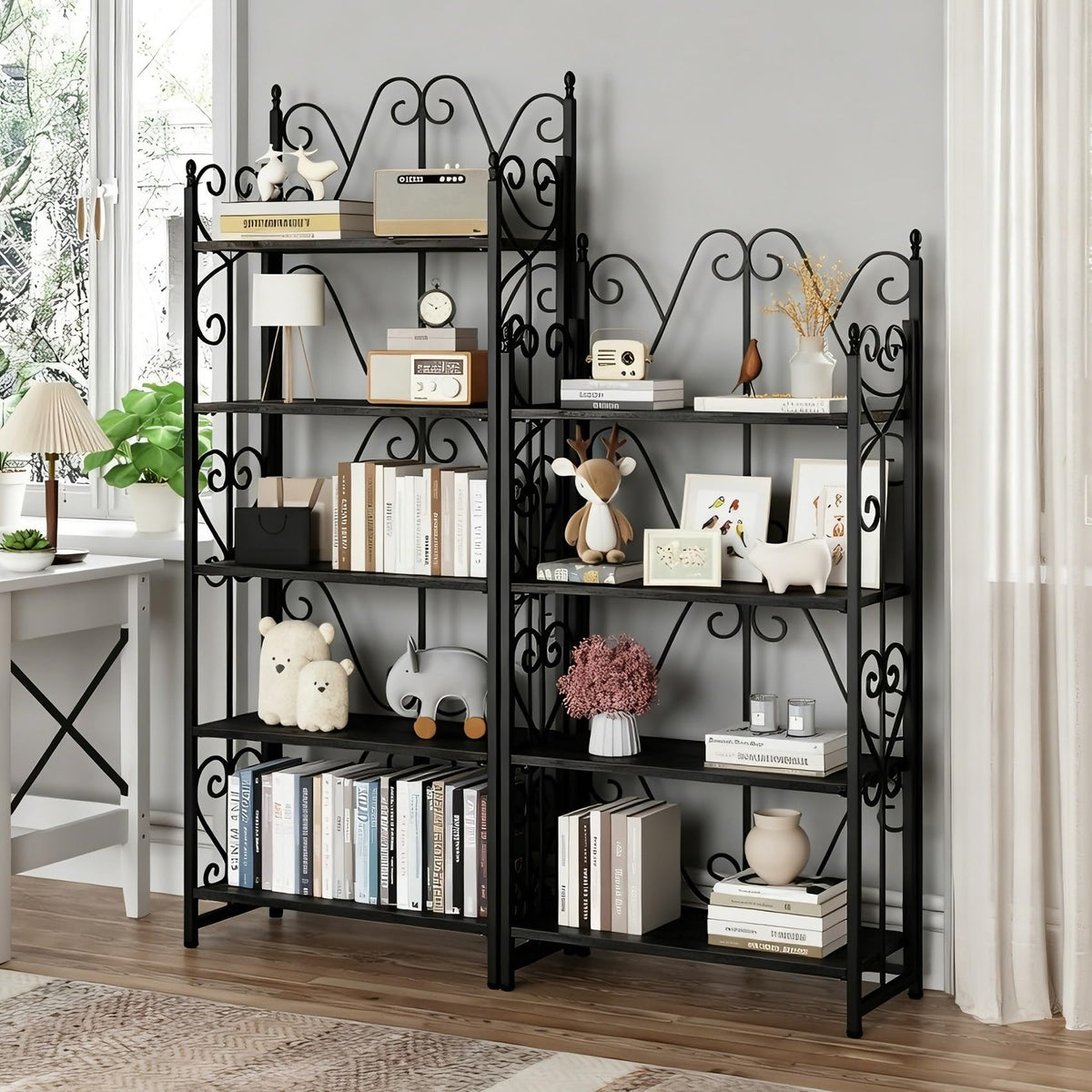 5 Tier Folding Bookshelf C12490