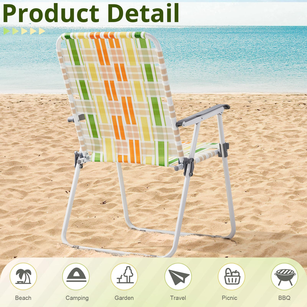 Oversized Webbed Folding Lawn Chairs 2 Pack E998206