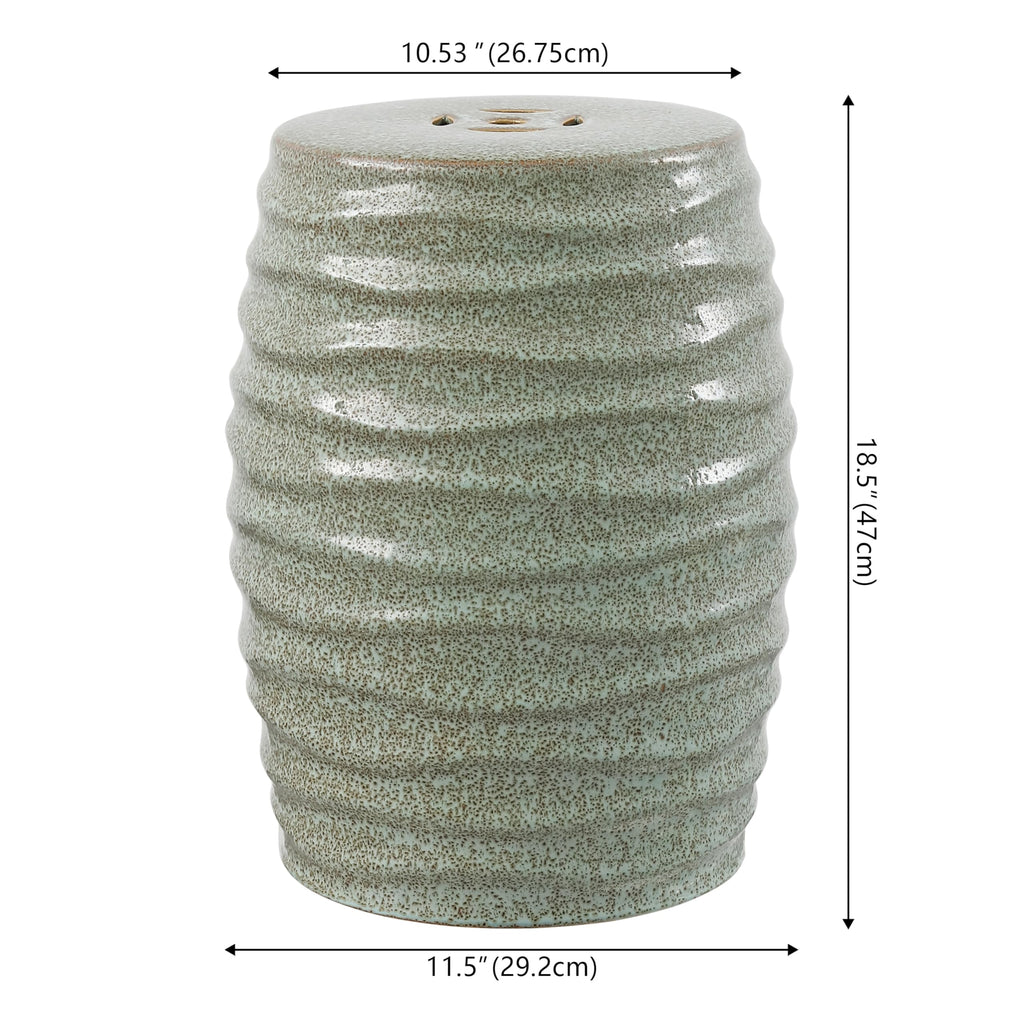 Blue Ceramic Garden Stool C296241