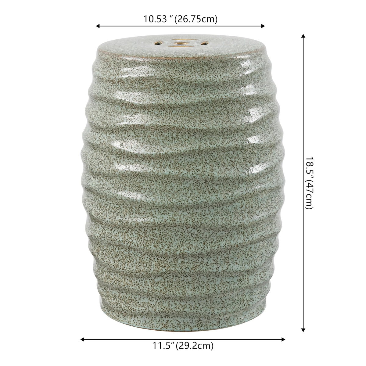 Blue Ceramic Garden Stool C296241
