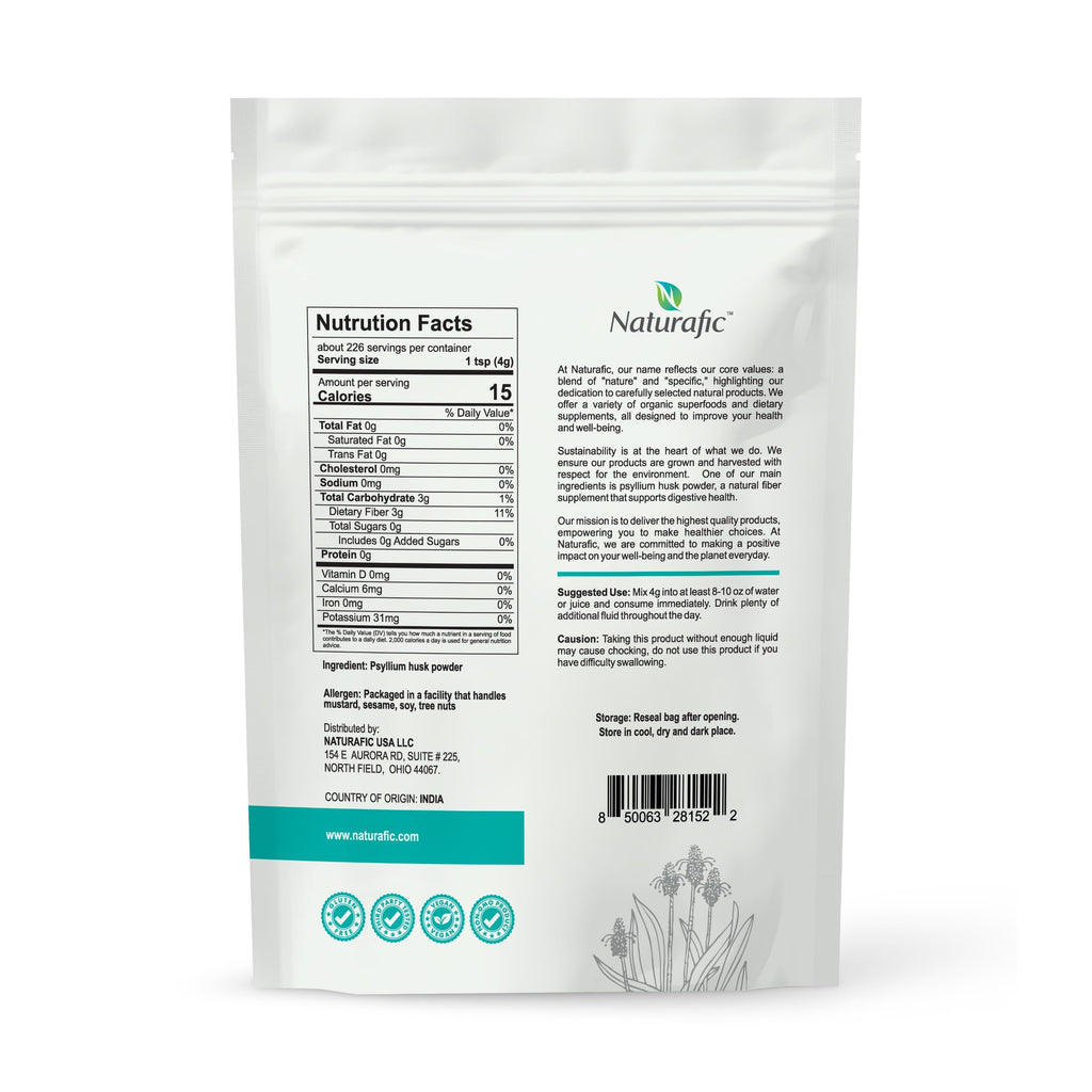 Unflavored Psyllium Husk Powder 32oz P750479