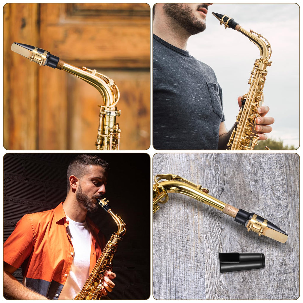 Alto Saxophone Mouthpiece Kit with Ligature, Cap, 21 Reeds, Pads and Storage Case J164
