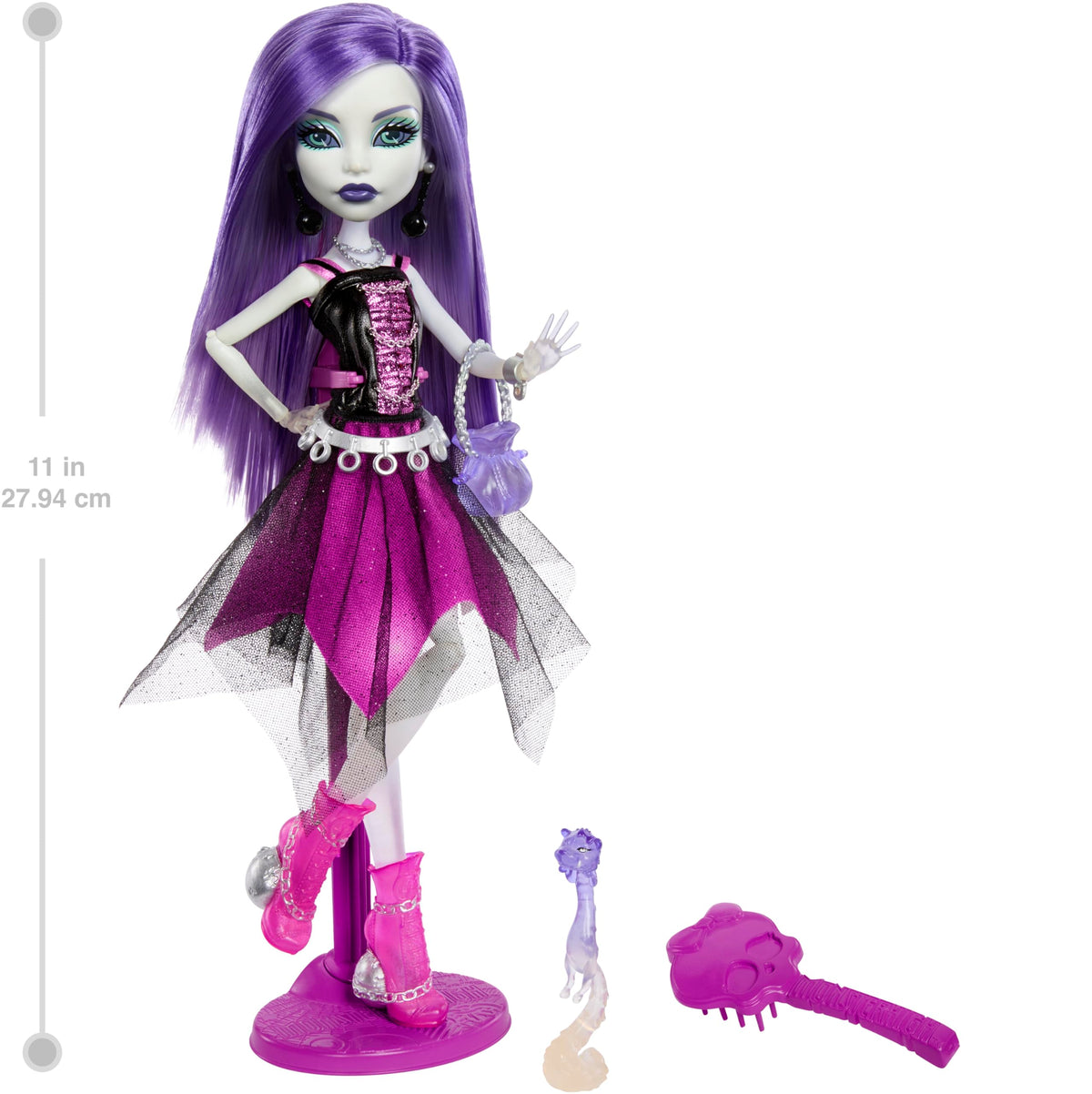 Monster High Doll with Doll Stand, Diary & Pet Ferret V514114
