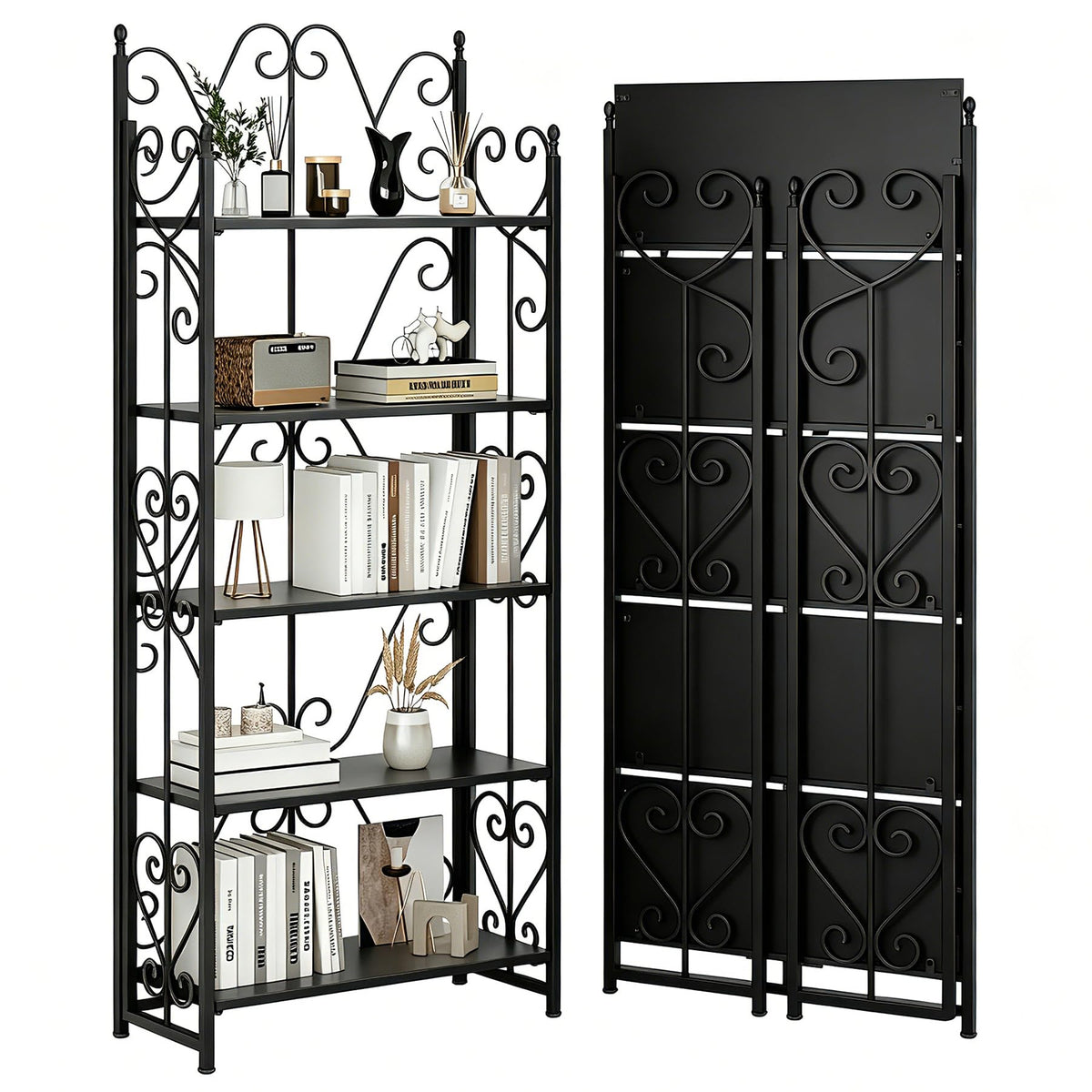 5 Tier Folding Bookshelf C12490