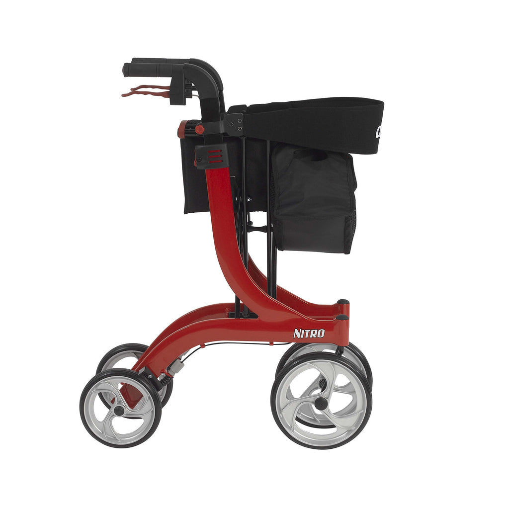 Red Rollator Rolling Walker G148254