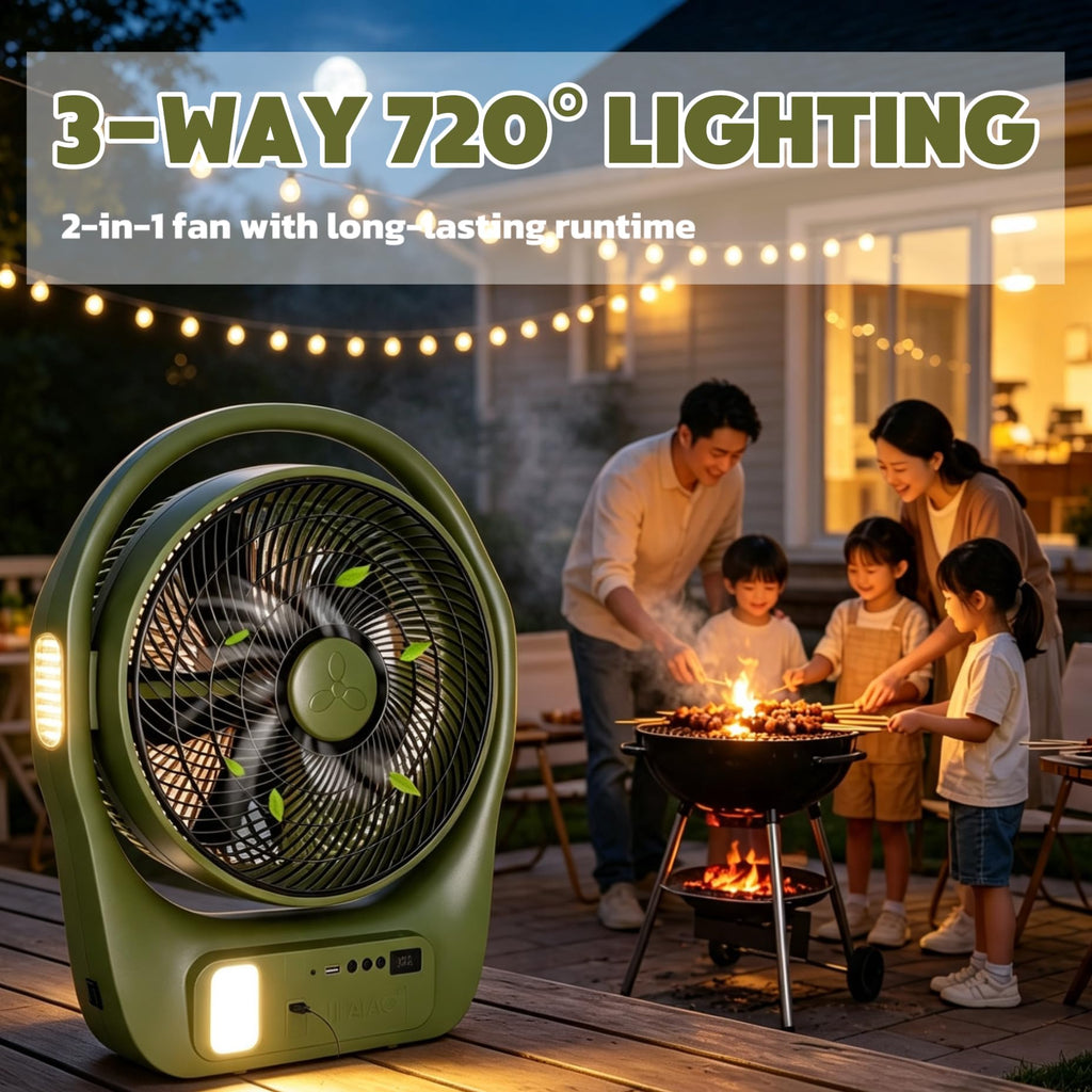 45000mAh Battery Operated Camping Fan Q3379