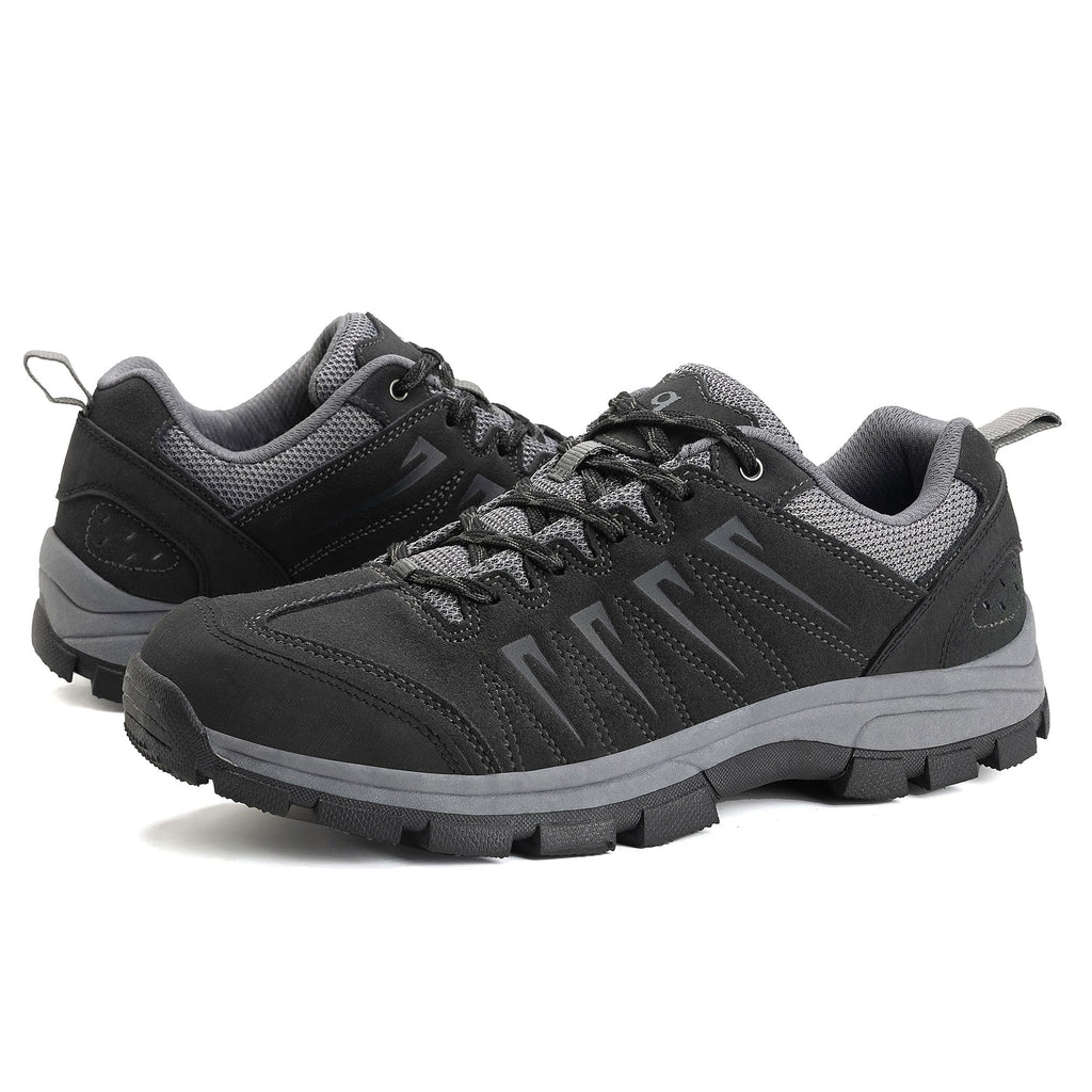 Men's Waterproof Leather Low Top Hiking Shoes D248