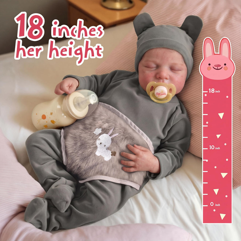 20 Inch Realistic Newborn Baby Doll with Poseable Body D4211