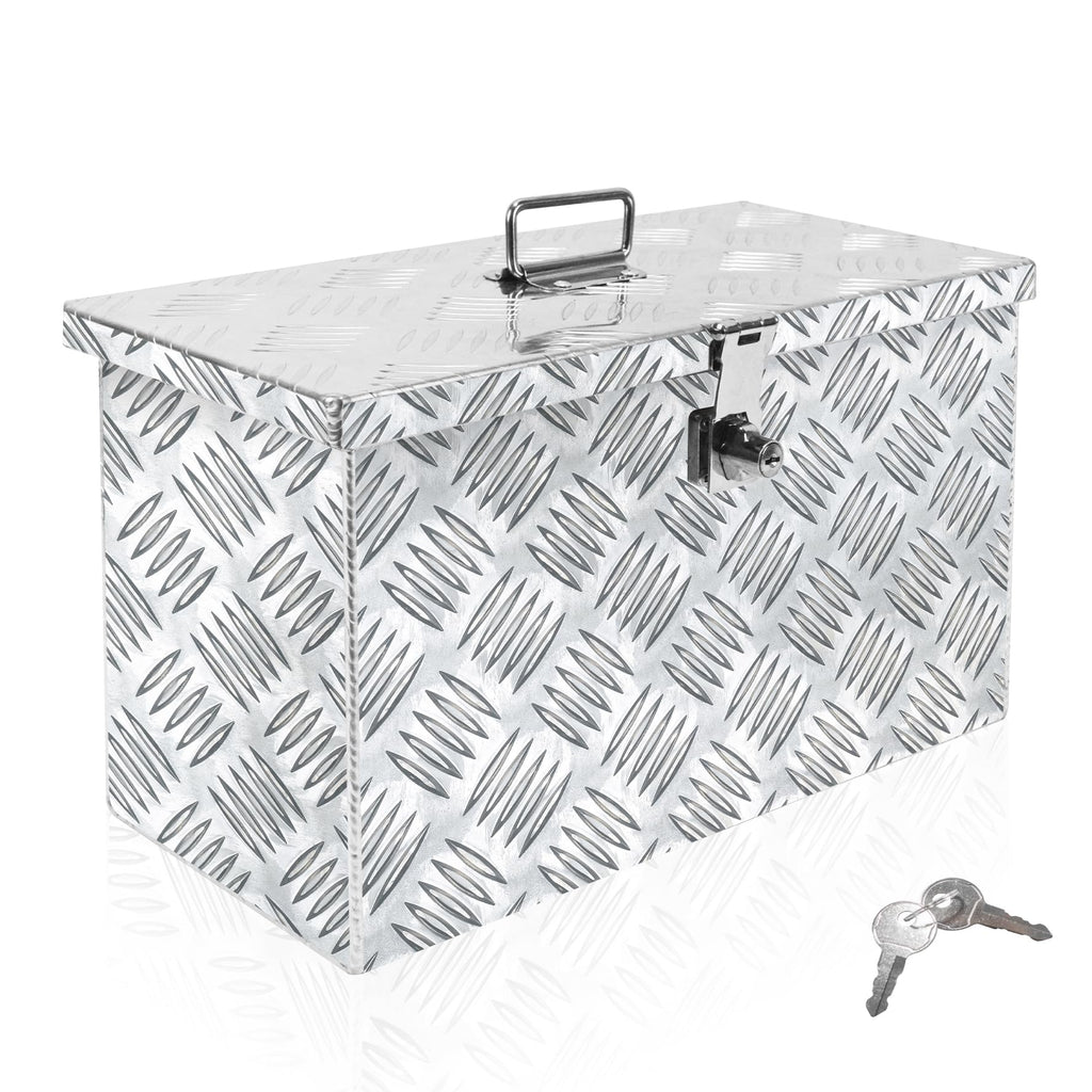 16 Inch Aluminum Waterproof Truck Bed Toolbox with Lock and Keys Y38529